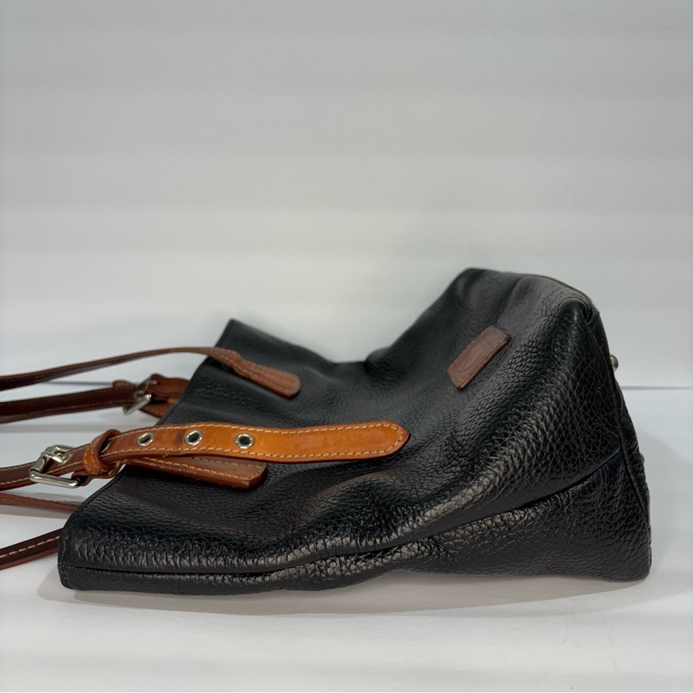 Dooney & Bourke Emily Shoulder Bag Black and Tan - Picture 6 of 16